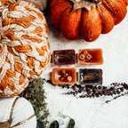 Fall Harvest Natural XL Wax Melts Pack Pumpkin Cranberry Clove Cozy Autumn Scented 4 Extra Large Cubes