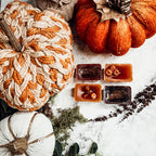 Fall Harvest Natural XL Wax Melts Pack Pumpkin Cranberry Clove Cozy Autumn Scented 4 Extra Large Cubes