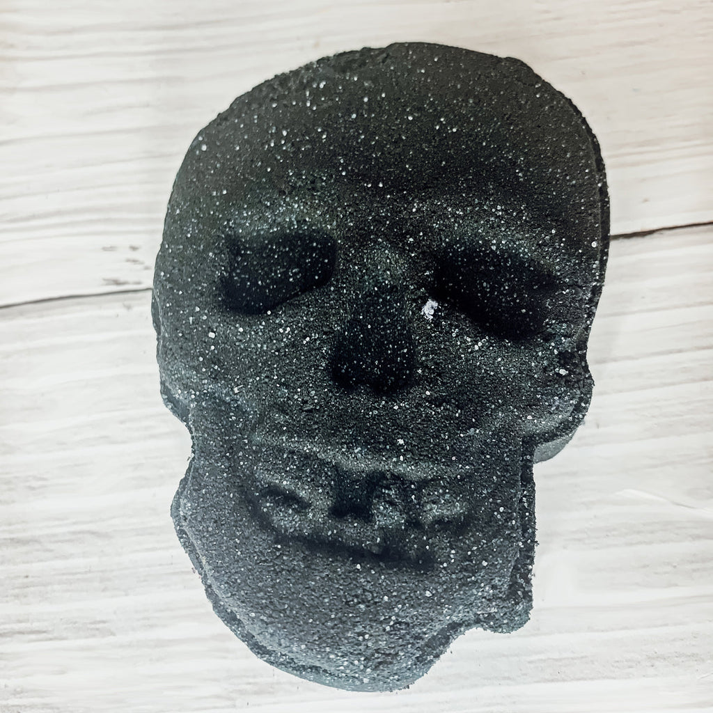 Halloween Skull Bath Bomb 5oz - Large Eucalyptus Spearmint Unisex Favor BandsCo Straps