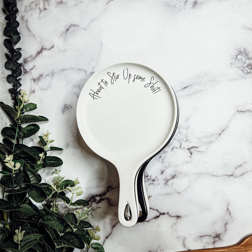 Spoon Rest And Wooden Spoon Set Custom Color Quote Choice Kitchen Gift BandsCo Straps
