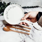 Spoon Rest And Wooden Spoon Set Custom Color Quote Choice Kitchen Gift BandsCo Straps
