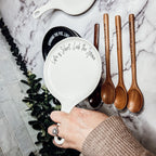 Spoon Rest And Wooden Spoon Set Custom Color Quote Choice Kitchen Gift BandsCo Straps