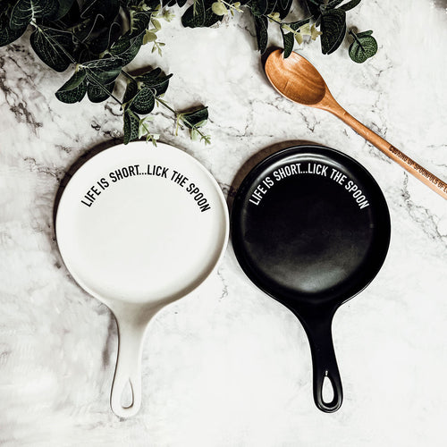 Spoon Rest And Wooden Spoon Set Custom Color Quote Choice Kitchen Gift BandsCo Straps