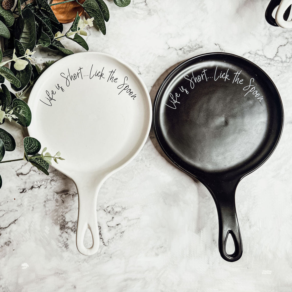 Spoon Rest And Wooden Spoon Set Custom Color Quote Choice Kitchen Gift BandsCo Straps