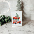 Santa Milk And Cookies Wooden Sign Christmas Eve Decor Rustic Bakery Holiday Kitchen Plaque BandsCo Straps