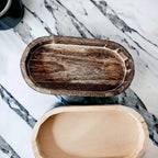 Handmade Rustic Wood Tray For Two 16oz Dispensers And Vanity Countertop Tray BandsCo Straps
