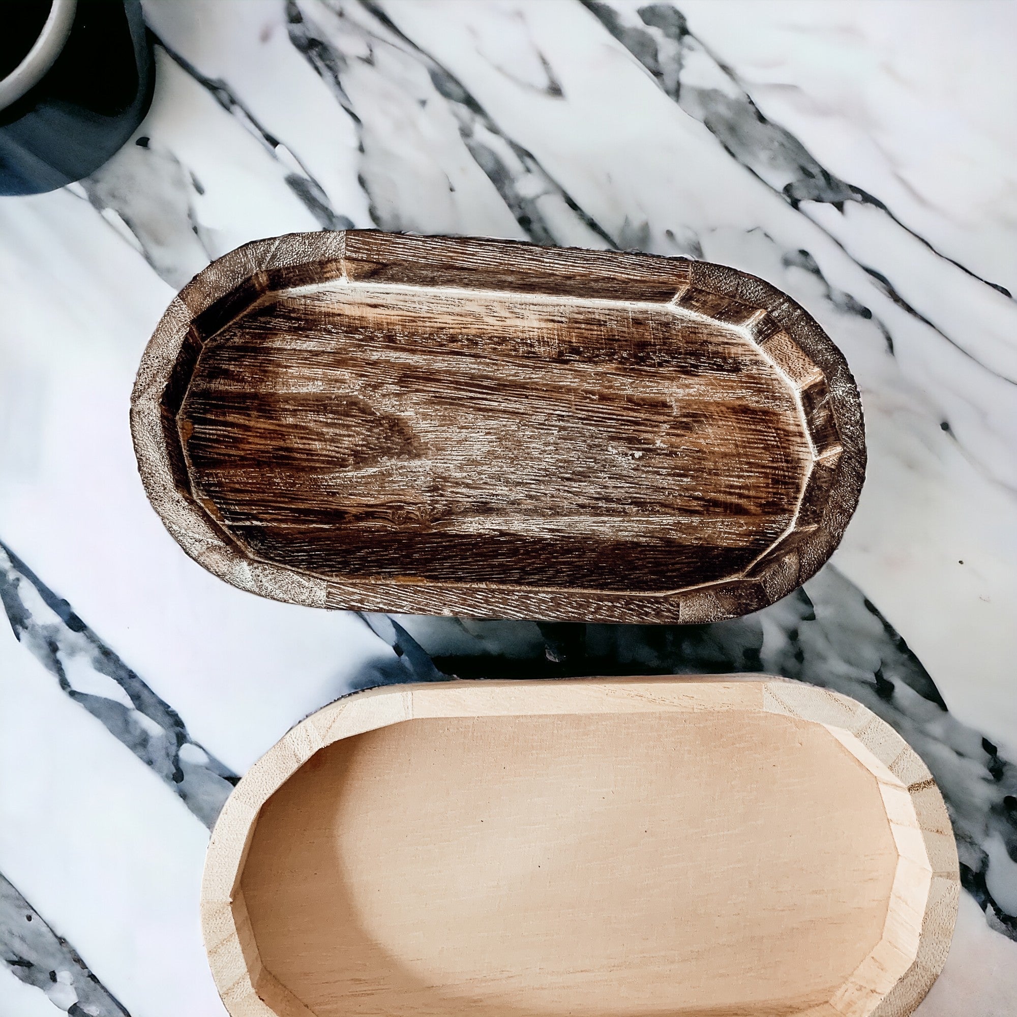 Handmade Rustic Wood Tray For Two 16oz Dispensers And Vanity Countertop Tray BandsCo Straps