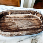 Handmade Rustic Wood Tray For Two 16oz Dispensers And Vanity Countertop Tray BandsCo Straps