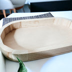 Handmade Rustic Wood Tray For Two 16oz Dispensers And Vanity Countertop Tray BandsCo Straps