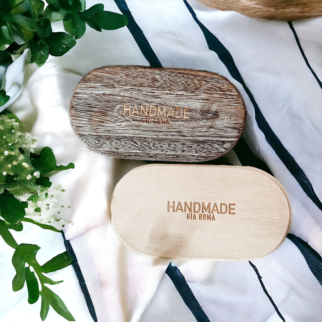 Handmade Rustic Wood Tray For Two 16oz Dispensers And Vanity Countertop Tray BandsCo Straps