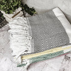 XL Turkish Cotton Towel 200GSM Oversized Bath, Pool, Hair and Picnic Towel BandsCo Straps