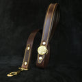 The "Maximus" Brown leash - SJB-DIAMOND ELITES