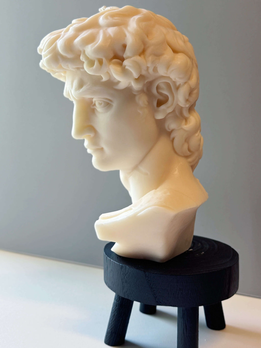 David Head Sculptural Candle – Large 11” Decorative Wax Bust Lootquake LLC