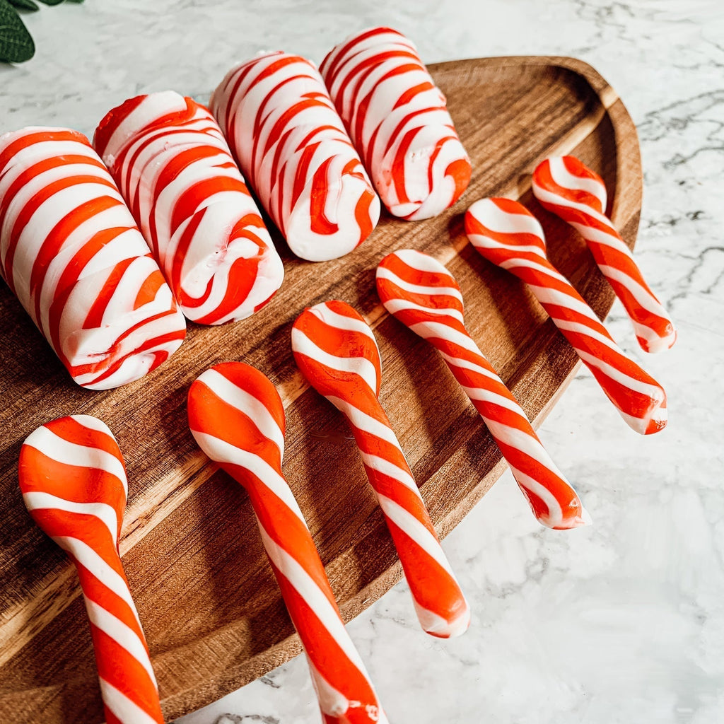 Edible Spoons 3 Flavors Peppermint Cinnamon Hot Cocoa Holiday Party Treats BandsCo Straps