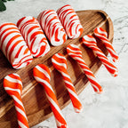 Edible Spoons 3 Flavors Peppermint Cinnamon Hot Cocoa Holiday Party Treats BandsCo Straps