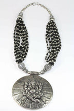 Ganesha Cosmos Handcrafted Spiritual Statement Necklace