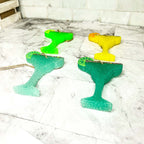 Margarita Car Air Freshener Scented Lime Cocktail Design Summer Car Freshie For Auto BandsCo Straps