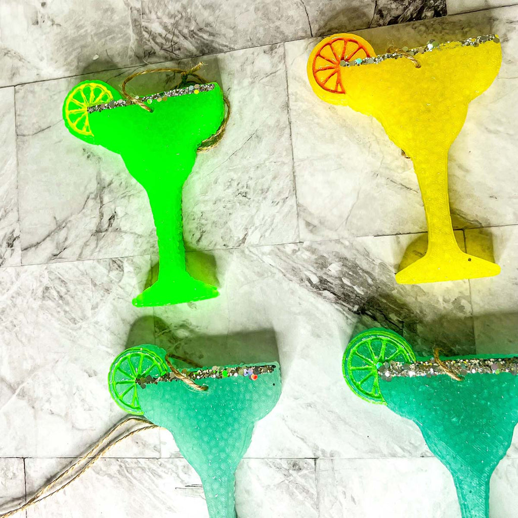 Margarita Car Air Freshener Scented Lime Cocktail Design Summer Car Freshie For Auto BandsCo Straps