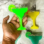 Margarita Car Air Freshener Scented Lime Cocktail Design Summer Car Freshie For Auto BandsCo Straps