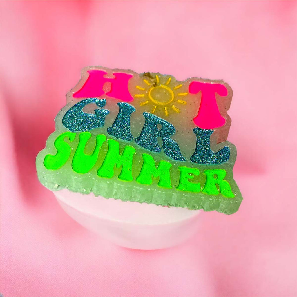 Hot Girl Summer Car Air Freshener Retro Sun Graphic Glitter Scented Hanging Car Accessory BandsCo Straps