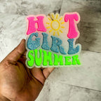 Hot Girl Summer Car Air Freshener Retro Sun Graphic Glitter Scented Hanging Car Accessory BandsCo Straps