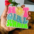 Hot Girl Summer Car Air Freshener Retro Sun Graphic Glitter Scented Hanging Car Accessory BandsCo Straps