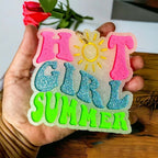 Hot Girl Summer Car Air Freshener Retro Sun Graphic Glitter Scented Hanging Car Accessory BandsCo Straps