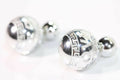 Glass Acrylic Ball Stud Earrings Large Small Polka Dot