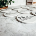 Funny Drink Definition Coasters Set Dictionary Quote Coasters For Bar And Countertop Decor BandsCo Straps