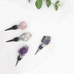 Natural Stone Wine Bottle Stoppers Set Decorative Bougie Bottle Stopper Gifts For Wine Lovers BandsCo Straps