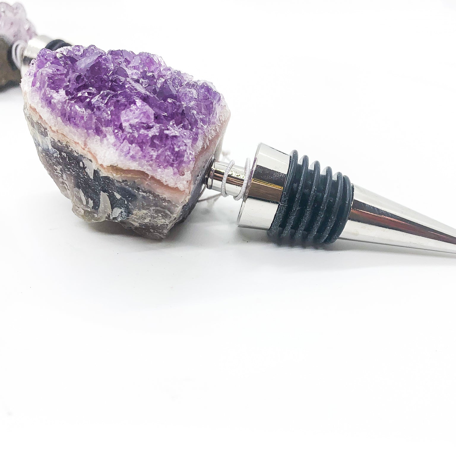 Natural Stone Wine Bottle Stoppers Set Decorative Bougie Bottle Stopper Gifts For Wine Lovers BandsCo Straps