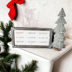 Rudolph And Friends Large Wooden Framed Embossed Christmas Sign With Metal Insert Holiday Decor