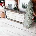 Rudolph And Friends Large Wooden Framed Embossed Christmas Sign With Metal Insert Holiday Decor