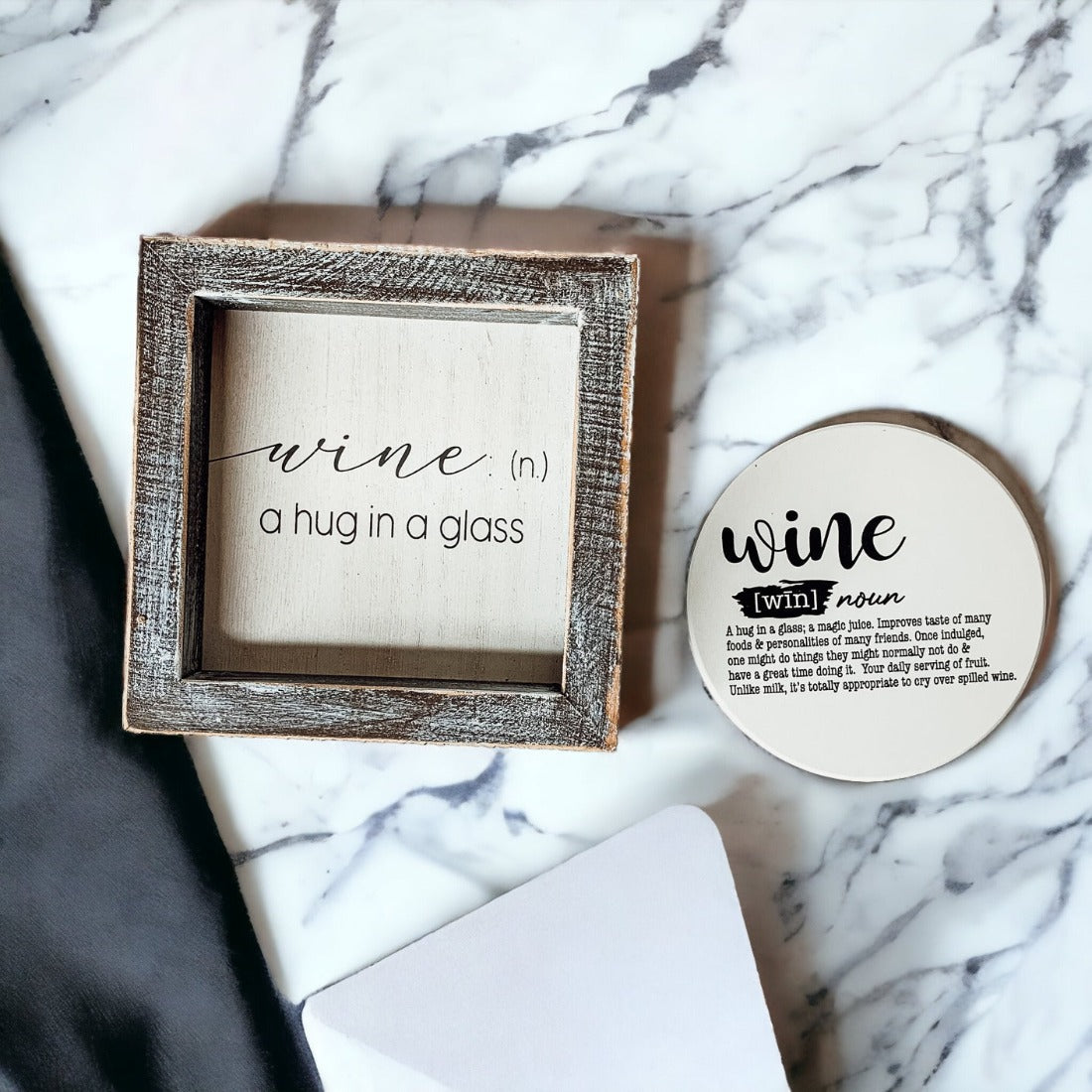 Framed Wine Sign Wall Art Rustic Home Decor For Wine Lovers Kitchen Bar Display Gift BandsCo Straps