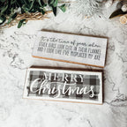 Misplaced Axe Funny Fall Winter Wood Sign 10x4 Rustic Gingham Flannel Wall Decor Gift BandsCo Straps