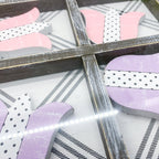Easter Spring Tic Tac Toe Wooden Game Decor Set Tulip & Egg Pieces - 2 Sizes BandsCo Straps
