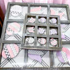 Easter Spring Tic Tac Toe Wooden Game Decor Set Tulip & Egg Pieces - 2 Sizes BandsCo Straps