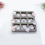 Easter Spring Tic Tac Toe Wooden Game Decor Set Tulip & Egg Pieces - 2 Sizes BandsCo Straps