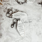 Wooden Inspirational Keychains Double Sided Engraved Motivational Messages Vertical Horizontal BandsCo Straps
