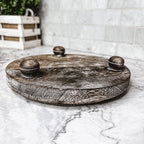 Rustic Handmade Wooden Stand Tray - Display Base, Candle And Soap Holder