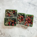 Cedar Berry XL Wax Melts Cranberry Sugar Wood Cabin Winter Scent With Cedar Tip BandsCo Straps