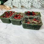 Cedar Berry XL Wax Melts Cranberry Sugar Wood Cabin Winter Scent With Cedar Tip BandsCo Straps