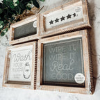 Double Sided Humorous Bathroom Sign Wipe It Real Good Reminder Wash Hands After Use BandsCo Straps
