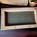 Funny Double Sided Bathroom Sign Guest Restroom Humor Decor Gift For Remodel Homes BandsCo Straps