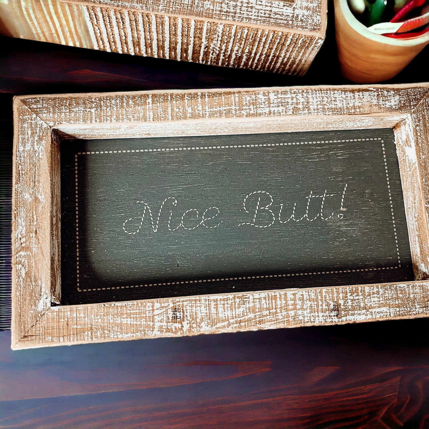 Funny Double Sided Bathroom Sign Guest Restroom Humor Decor Gift For Remodel Homes BandsCo Straps