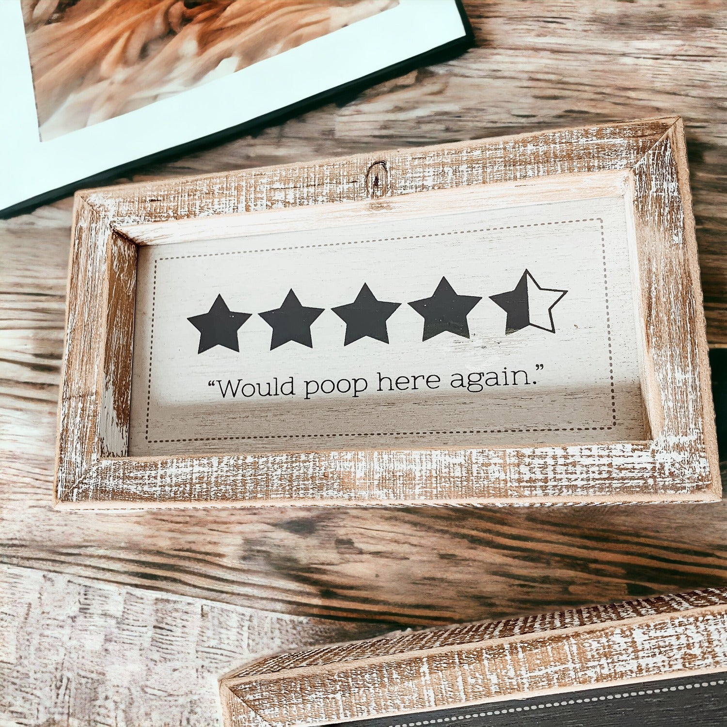 Funny Double Sided Bathroom Sign Guest Restroom Humor Decor Gift For Remodel Homes BandsCo Straps