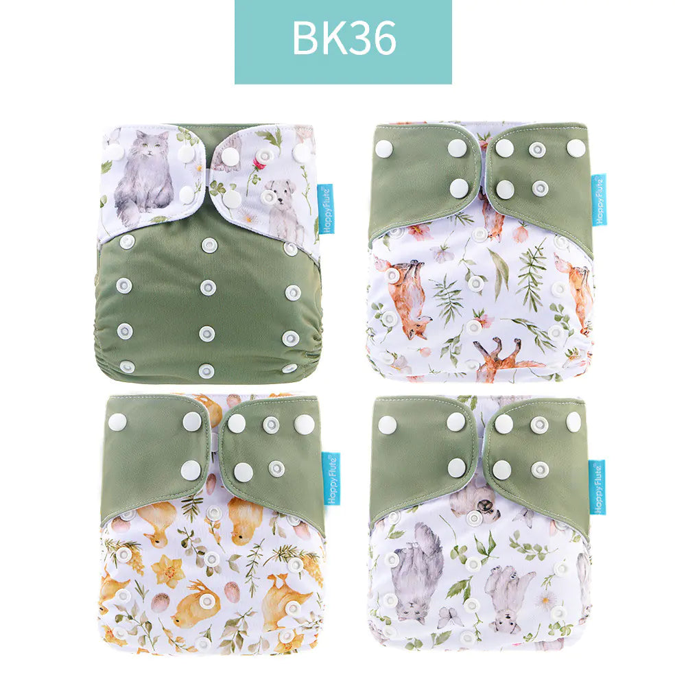 Happyflute Baby Cloth Training Pants - 4 Pack Washable
