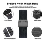 Braided Nylon Watch Band Pi-Mart