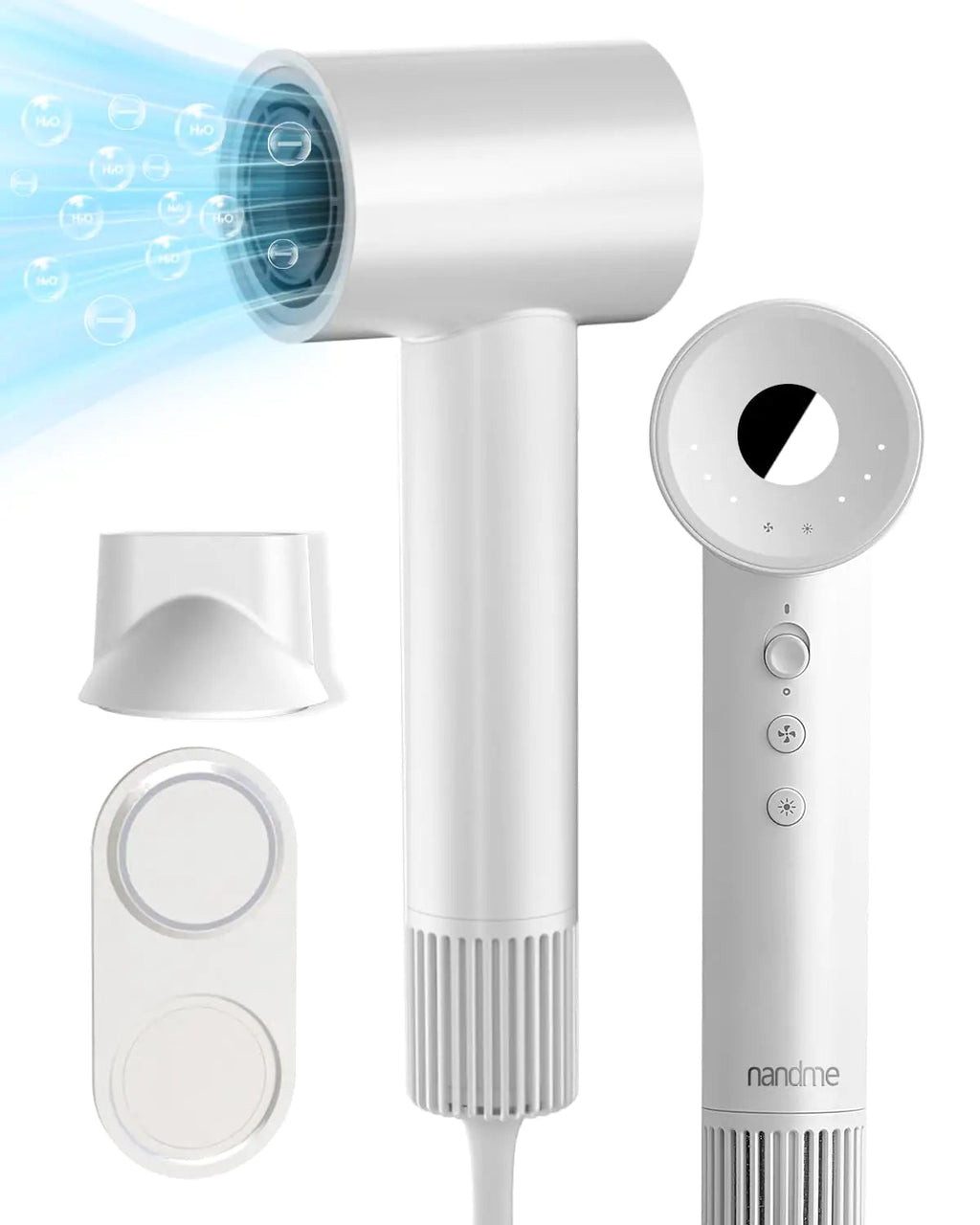 Hair Dryer 110000 RPM High Speed Blow Dryer 200 Millions Negative Ionic Hair Dryer for Fast Drying 1600W Quiet Hairdryer for Travel Hair Dryer with Concentrators Nozzle 4 Temp & 3 Speed Settings Lootquake LLC