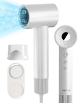 Hair Dryer 110000 RPM High Speed Blow Dryer 200 Millions Negative Ionic Hair Dryer for Fast Drying 1600W Quiet Hairdryer for Travel Hair Dryer with Concentrators Nozzle 4 Temp & 3 Speed Settings Lootquake LLC
